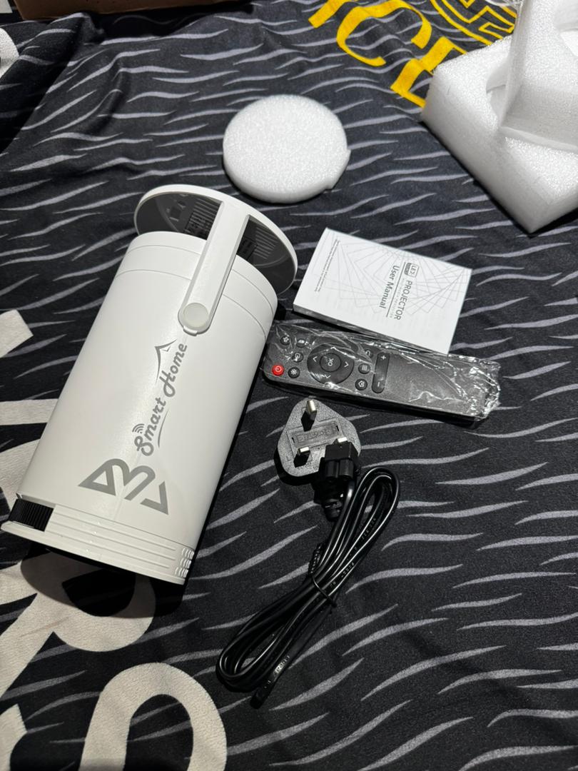 BSmart Home 4K Projector remote control with easy-to-use buttons